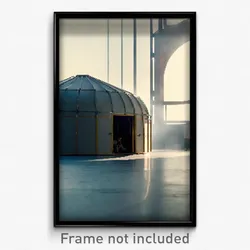Pixel Art Poster - Agile Shelter (8 Bit Psychedelic Trippy Video Game Print)