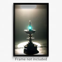 Pixel Art Poster - Tiny Well (8 Bit Psychedelic Trippy Weird Video Game Print)
