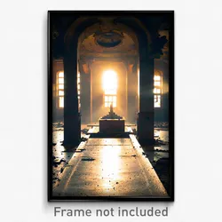 Pixel Art Poster - Abandoned Protectorate (8 Bit Psychedelic Video Game Print)
