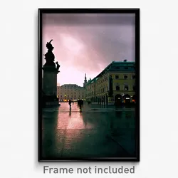 Pixel Art Poster - Gloomy Vienna (8 Bit Psychedelic Trippy Video Game Print)
