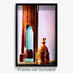 Pixel Art Poster - Wooden Cologne (8 Bit Psychedelic Trippy Video Game Print)