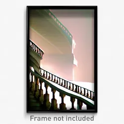 Pixel Art Poster - Infinite Balustrade (8 Bit Psychedelic Video Game Print)