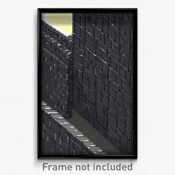 Pixel Art Poster - Gray Brickyard (8 Bit Psychedelic Trippy Video Game Print)