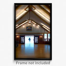 Pixel Art Poster - Basic Lodge (8 Bit Psychedelic Trippy Weird Video Game Print)
