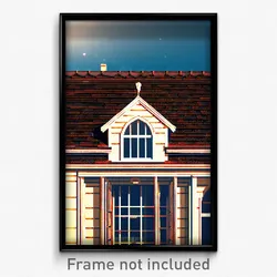 Pixel Art Poster - Sentimental Dormer (8 Bit Psychedelic Video Game Print)