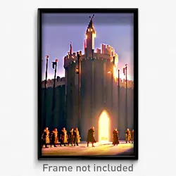 Pixel Art Poster - Outstanding Portcullis (8 Bit Psychedelic Video Game Print)