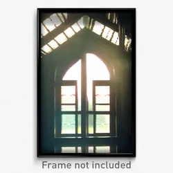 Pixel Art Poster - Rich Window (8 Bit Psychedelic Trippy Weird Video Game Print)