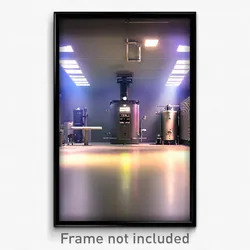 Pixel Art Poster - Nice Boiler Room (8 Bit Psychedelic Trippy Video Game Print)