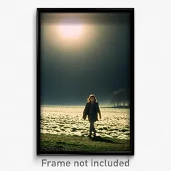 Pixel Art Poster - Cold Pasture (8 Bit Psychedelic Trippy Video Game Print)