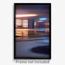 Pixel Art Poster - Superficial Barracks (8 Bit Psychedelic Video Game Print)