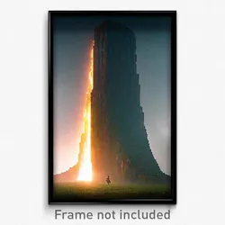 Pixel Art Poster - Colossal Slit (8 Bit Psychedelic Trippy Video Game Print)