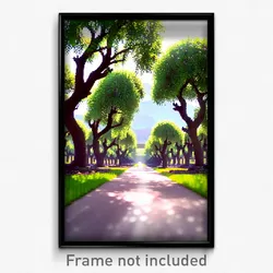 Pixel Art Poster - Agile Orchard (8 Bit Psychedelic Trippy Video Game Print)
