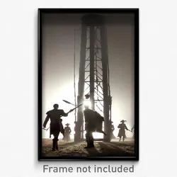 Pixel Art Poster - Tall Muster (8 Bit Psychedelic Trippy Weird Video Game Print)