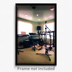Pixel Art Poster - Blissful Music Studio (8 Bit Psychedelic Video Game Print)