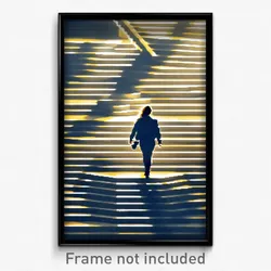 Pixel Art Poster - Huge Steps (8 Bit Psychedelic Trippy Weird Video Game Print)