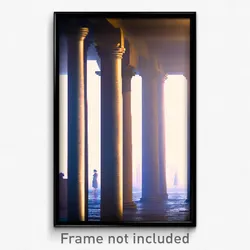 Pixel Art Poster - Jaw Dropping Pillar (8 Bit Psychedelic Video Game Print)