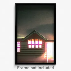 Pixel Art Poster - Muted Hut (8 Bit Psychedelic Trippy Weird Video Game Print)