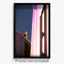 Pixel Art Poster - Droopy Parapet (8 Bit Psychedelic Trippy Video Game Print)
