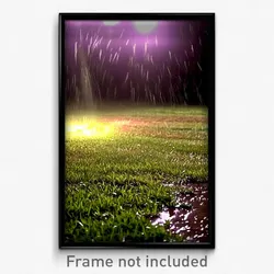 Pixel Art Poster - Damp Lawn (8 Bit Psychedelic Trippy Weird Video Game Print)