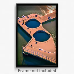 Pixel Art Poster - Extra Small Jetty (8 Bit Psychedelic Trippy Video Game Print)