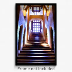 Pixel Art Poster - Magnificent Stair (8 Bit Psychedelic Trippy Video Game Print)