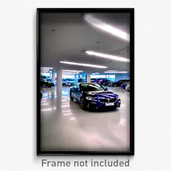 Pixel Art Poster - Perfect Car Dealership (8 Bit Psychedelic Video Game Print)