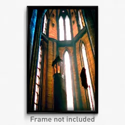 Pixel Art Poster - Prestigious Chantry (8 Bit Psychedelic Video Game Print)