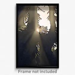 Pixel Art Poster - Shadowy Rookery (8 Bit Psychedelic Trippy Video Game Print)