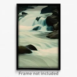 Pixel Art Poster - Muted Rapids (8 Bit Psychedelic Trippy Video Game Print)