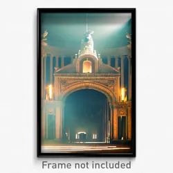 Pixel Art Poster - Grand Remains (8 Bit Psychedelic Trippy Video Game Print)