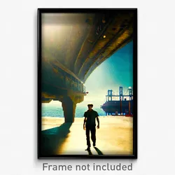 Pixel Art Poster - Old Bay (8 Bit Psychedelic Trippy Weird Video Game Print)