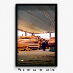 Pixel Art Poster - Incredible Lumber Yard (8 Bit Psychedelic Video Game Print)