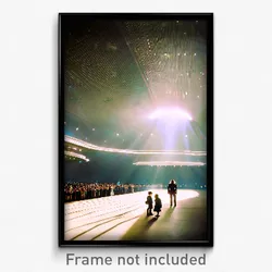 Pixel Art Poster - Gigantic Meeting Place (8 Bit Psychedelic Video Game Print)
