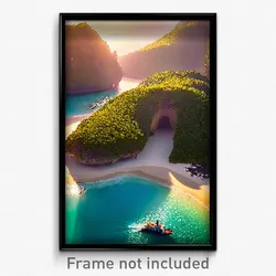 Pixel Art Poster - Tremendous Cay (8 Bit Psychedelic Trippy Video Game Print)