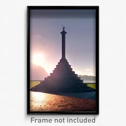 Pixel Art Poster - Monumental Motte (8 Bit Psychedelic Trippy Video Game Print)