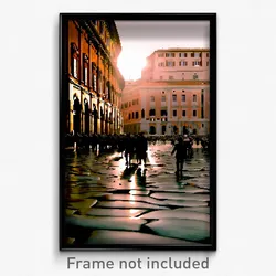 Pixel Art Poster - Brilliant Rome (8 Bit Psychedelic Trippy Video Game Print)
