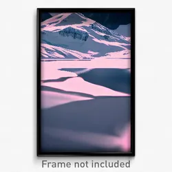 Pixel Art Poster - Rare Glacier (8 Bit Psychedelic Trippy Video Game Print)
