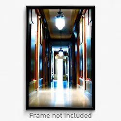 Pixel Art Poster - Valuable Hallway (8 Bit Psychedelic Trippy Video Game Print)