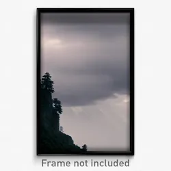 Pixel Art Poster - Gloomy Ridgeline (8 Bit Psychedelic Trippy Video Game Print)