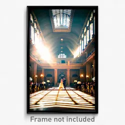 Pixel Art Poster - Impressive Ballroom (8 Bit Psychedelic Video Game Print)
