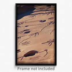 Pixel Art Poster - Adorable Petroglyphs (8 Bit Psychedelic Video Game Print)