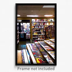 Pixel Art Poster - Spotless Comic Book Store (8 Bit Video Game Print)
