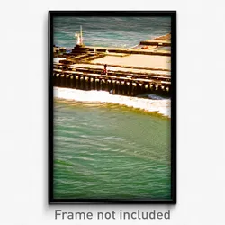 Pixel Art Poster - Rundown Jetty (8 Bit Psychedelic Trippy Video Game Print)