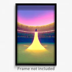 Pixel Art Poster - Flat Motte (8 Bit Psychedelic Trippy Weird Video Game Print)