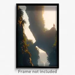 Pixel Art Poster - Tremendous Fissure (8 Bit Psychedelic Video Game Print)