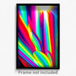 Pixel Art Poster - Multicolored Vicarge (8 Bit Psychedelic Video Game Print)