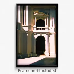 Pixel Art Poster - Simple Historical Architecture (8 Bit Video Game Print)