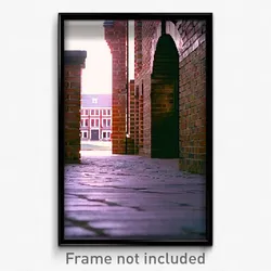 Pixel Art Poster - Bold Brickyard (8 Bit Psychedelic Trippy Video Game Print)