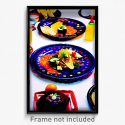 Pixel Art Poster - Dizzying Mexican Plate (8 Bit Psychedelic Video Game Print)