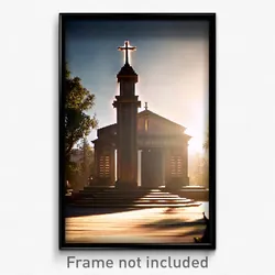 Pixel Art Poster - Far Tabernacle (8 Bit Psychedelic Trippy Video Game Print)